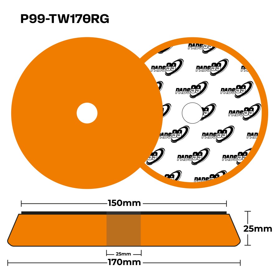 BOX 25 TWISTER PAD ORANGE · HARD